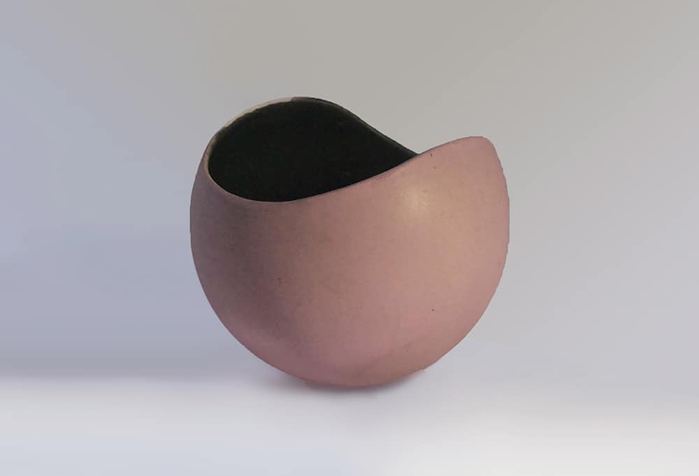 Midcentury Pink and Black Sugar Bowlnu Industrail Designer, Weston Neil Andersen