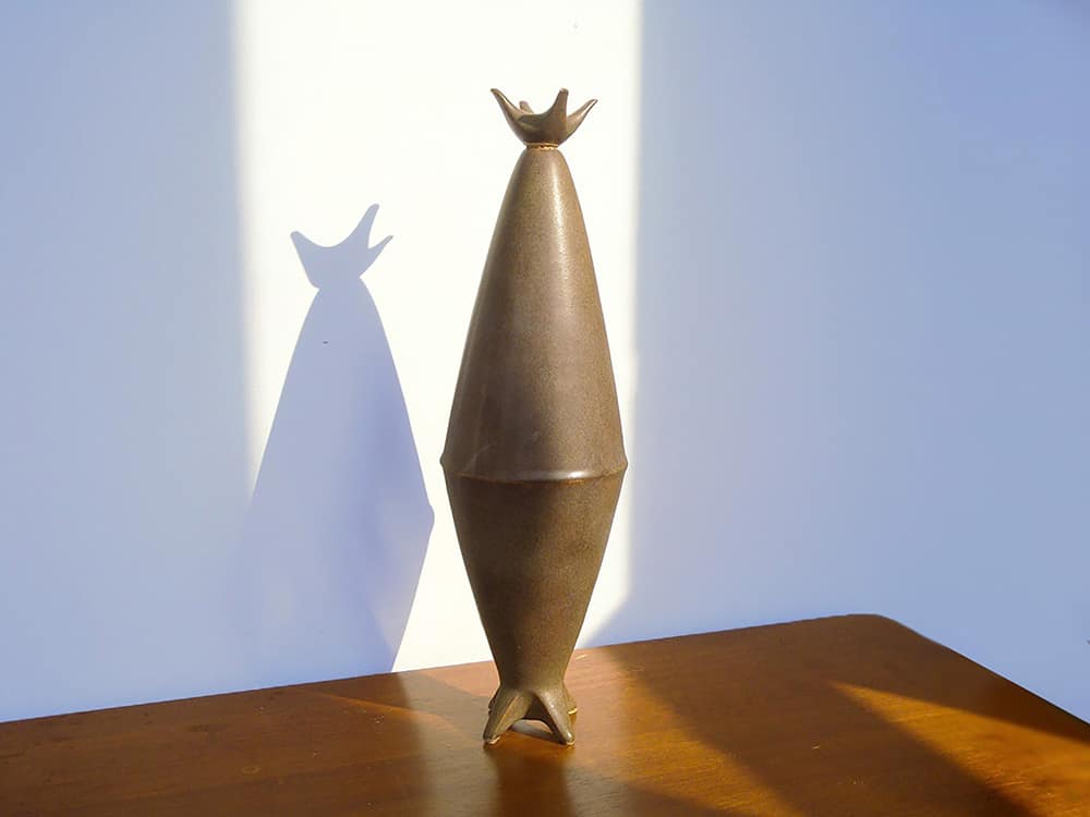 Rocket Ship, a stoneware Vase designed by Weston Neil Andersen in the late1940s