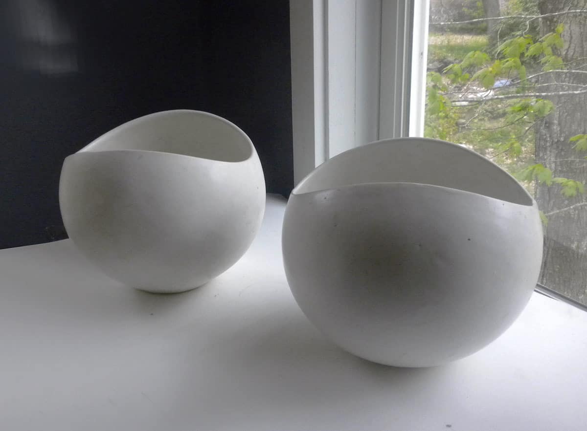 Two Large Salad Bowls Back side