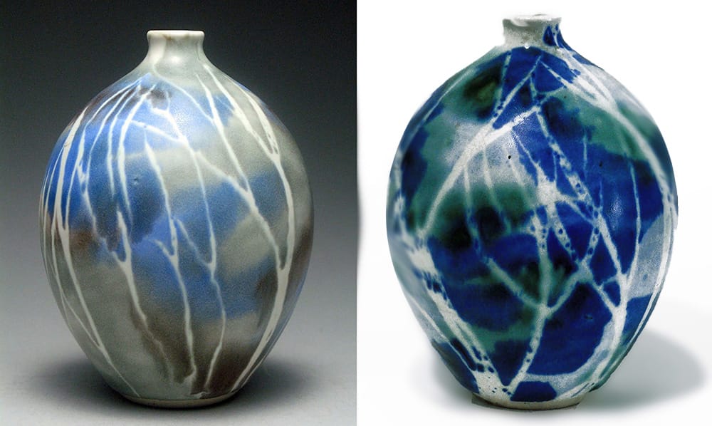 Two Egg Vases with lip by Andersen Design